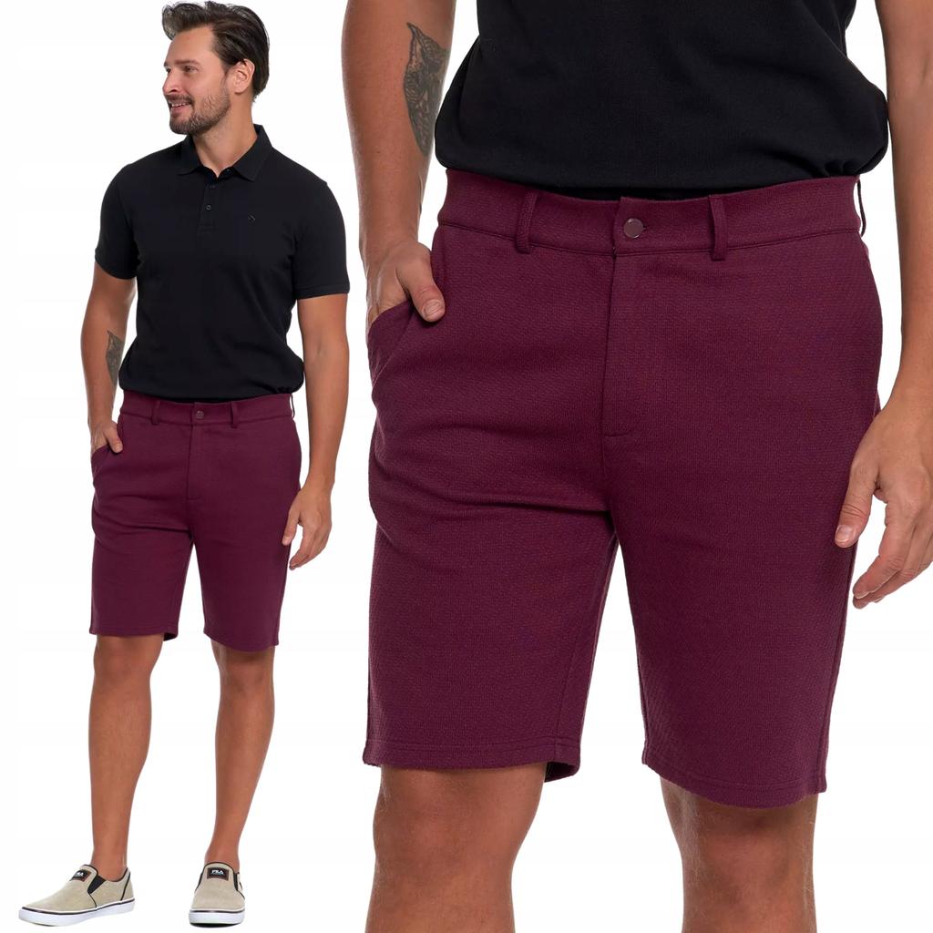 Men's Shorts with Zipper Pockets Elegant Summer MORAJ XL BROWN