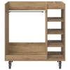 Golf Cabinet with Wheels Uni Artisan Oak 90 x 45 x 98 cm