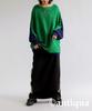 antiqua Knit Long One Size Green Women's 2-Way Top, Sleeve, PN-00477, 30,