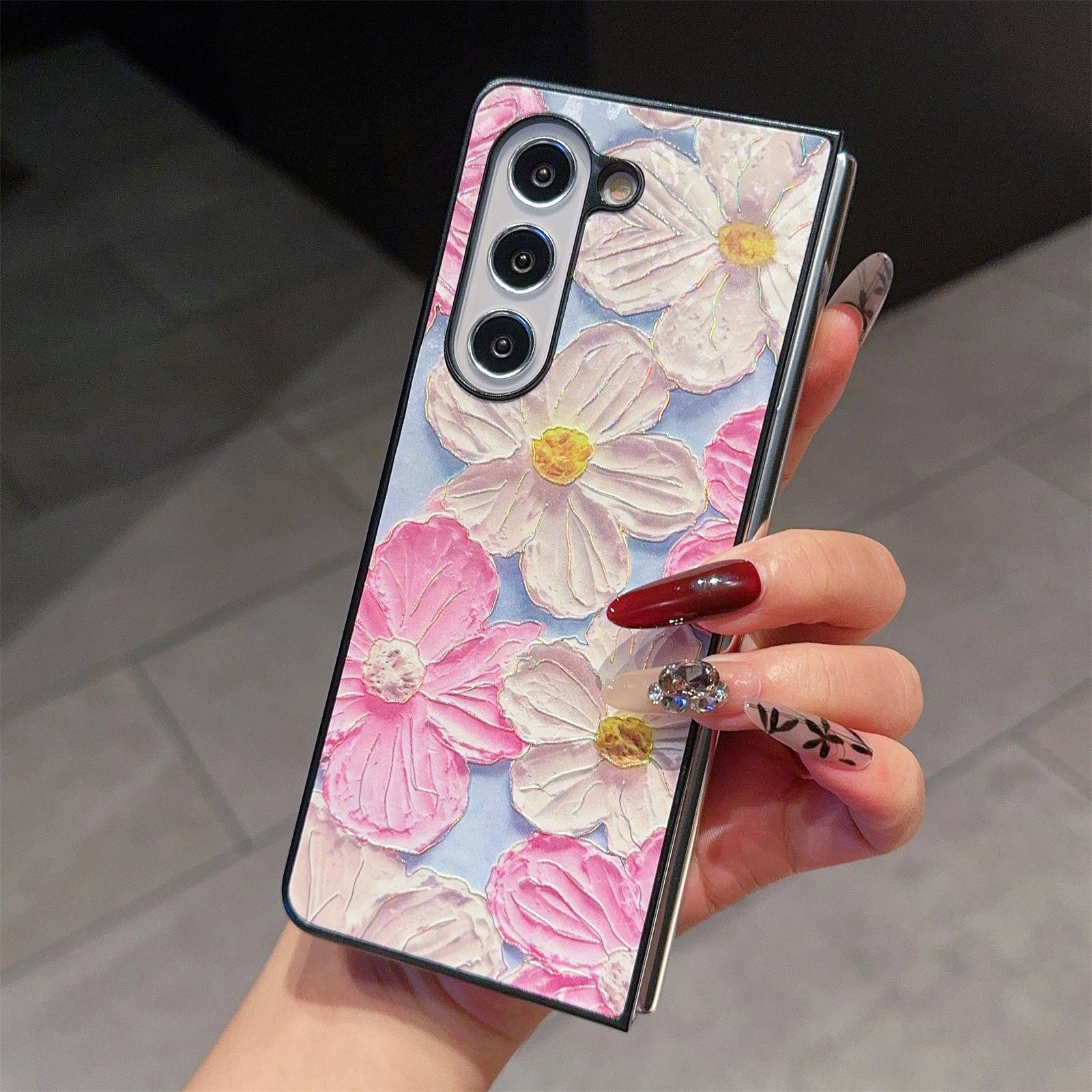 

For Samsung Galaxy Z Fold6 5G Case Lacquered Pattern PU Leather PC Phone Cover G