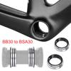 2pcs 42mm Aluminum Alloy Bike Bottom Bracket Conversion Adapter Bottom Bracket Conversion Seats Bike Accessories Enduring