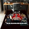 Rammstein Pattern Rug, Indoor/Outdoor Mat, for Picnic, Gameroom, Bedroom, Office, Living Room, Home Decor Carpet, Birthday Gift