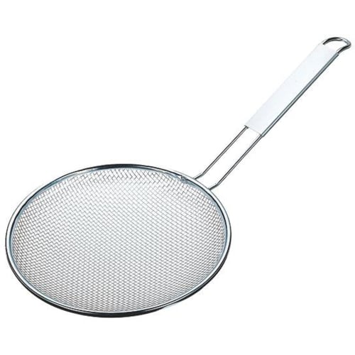 Three Snow Back Fat Strainer, 21cm, 18-8 Stainless Steel, Commercial Grade, Tsubame-Sanjo, Made in Japan, Three Snow Shinetsu Works, 10028