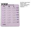 Refrigerator Medicine Tracker Feeding Reminder, Medication & Reading Board, Reusable Schedule Card with Green Family Organizer Slider