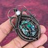 Tree Of Life Copper Azurite Malachite Pendant Copper Wire Wrapped Jewelry Moonstone Gemstone Pendant