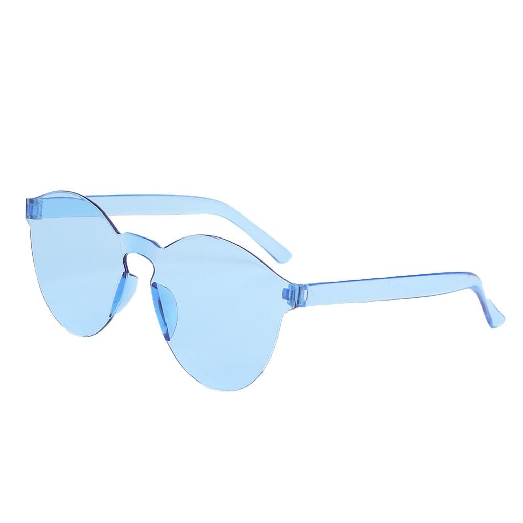 Frameless Transparent Glasses Europe And America Candy Color Couple Sunglasses