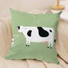 Cow Cartoon Fashion Cushion Cover Soft Plush Throw Pillow Cover  DoubleSided Decorative Cushion Case  Sofa Bedroom Home Decor