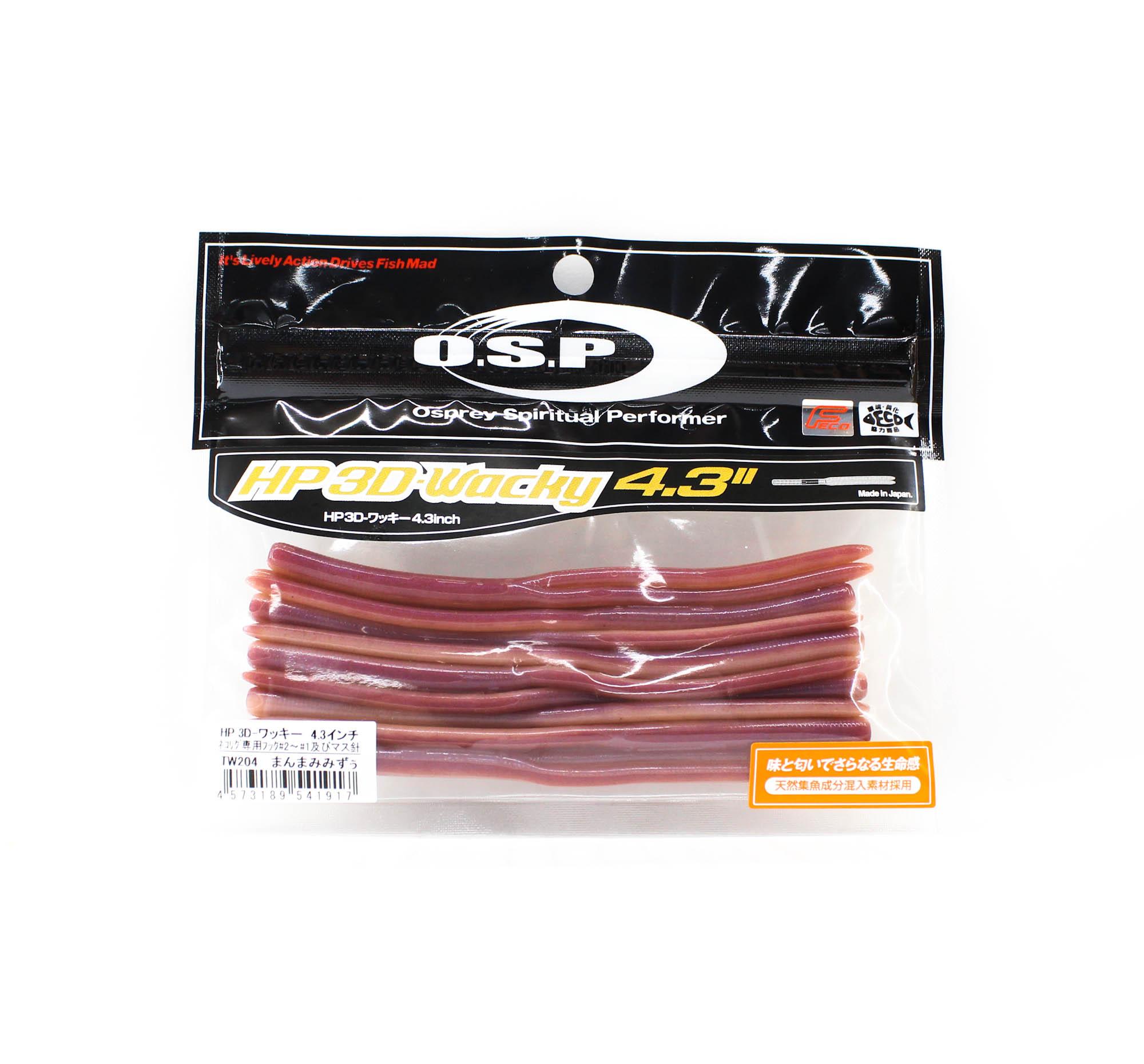 

OSP Soft Lure HP 3D-Wacky 4.3 Inches TW-204 (1917)