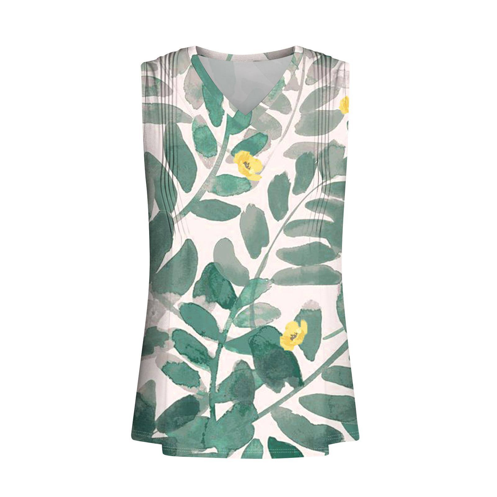 

Женский модный повседневный жилет с принтом и U-образным вырезом без рукавов, топ на подтяжках S