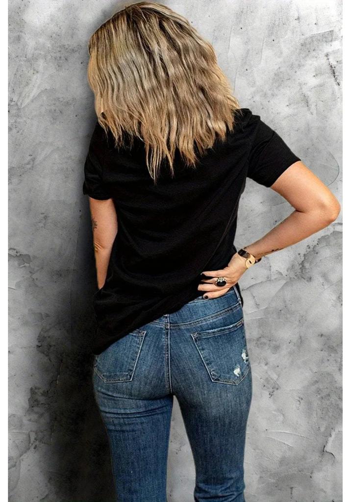 Women's Casual Sleeve T-Shirt Round Neck with Coffee Time Text Coffee Cup Beans Print Harajuku Sleeve Aesthetic Clothes