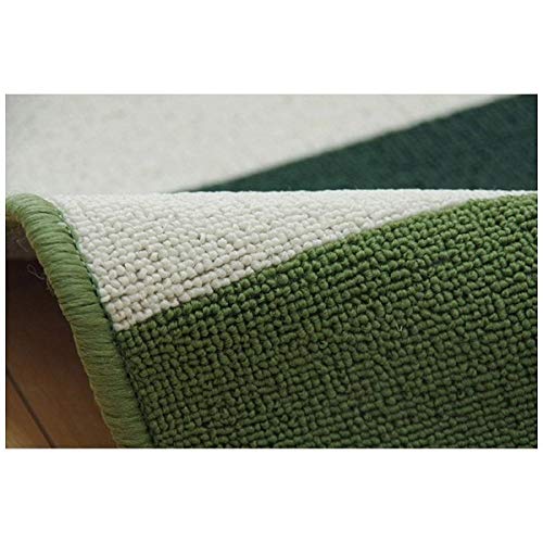 IKEHIKO Segria Desk Rug, Green, Approx. 133 X 170cm, Washable, Scratch-Resistant, Perfect for New Homes, #4723639