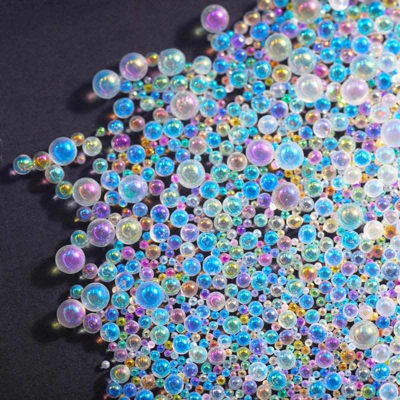 Sturdy Glass Resin Bubble Beads Water Droplet Bubble Beads Magical Water Droplets AB Miniature Bead Resin Inclusion