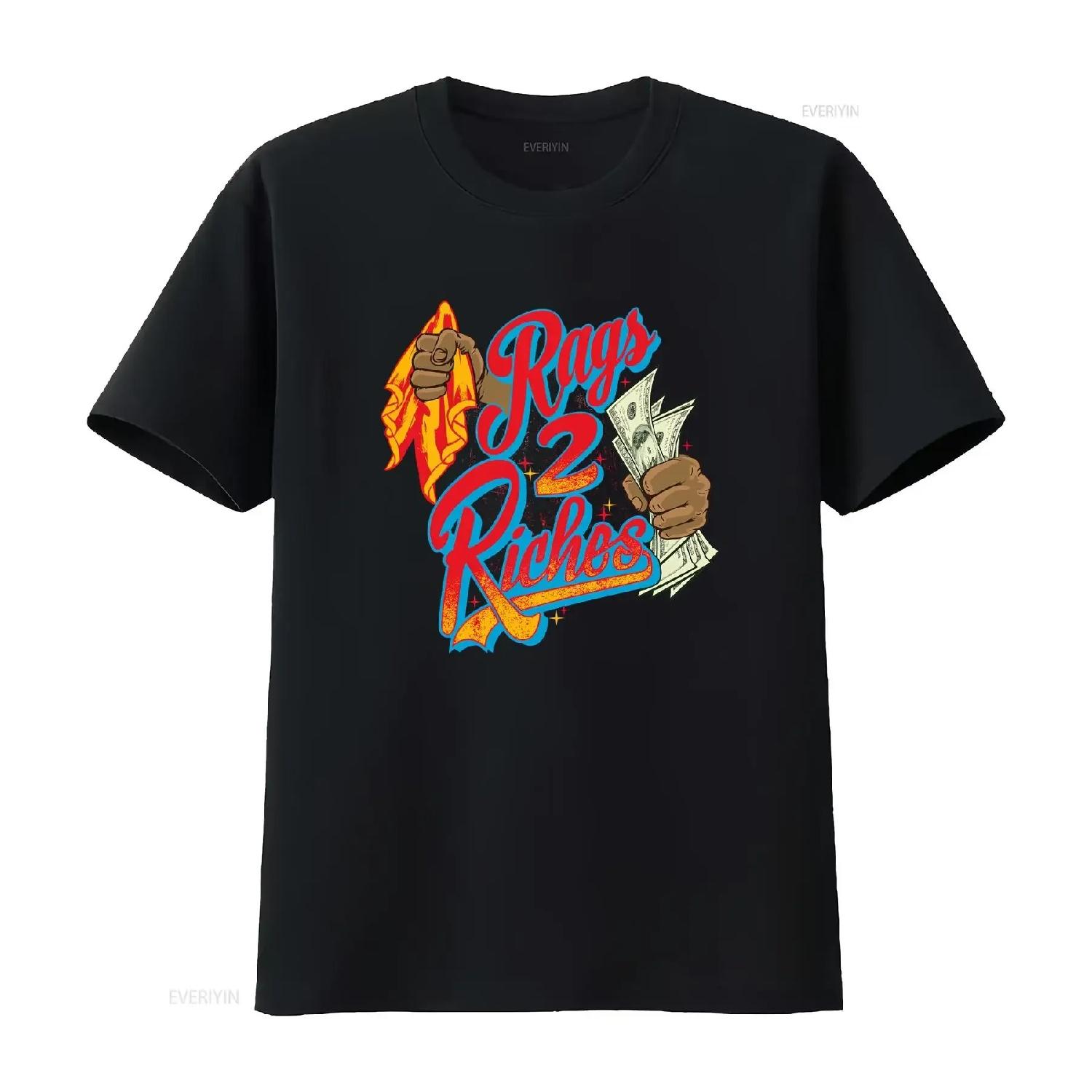Rags 2 Riches T Shirt to Match Fruity Pebbles Dunks Sneaker vintage Washed Slightly homme Breathable Unisex designer clothes XXXXL