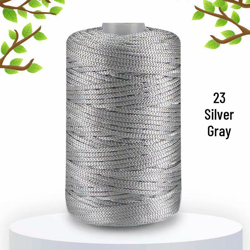 125g Lightweight Ice Silk Linen Yarn for Summer Hats, Medium-Fine Knitting, DIY Bags, Cushions & Shiny Hollow Yarn