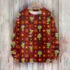 Women's Casual Christmas Print Long Sleeve Neck Knit Sweater