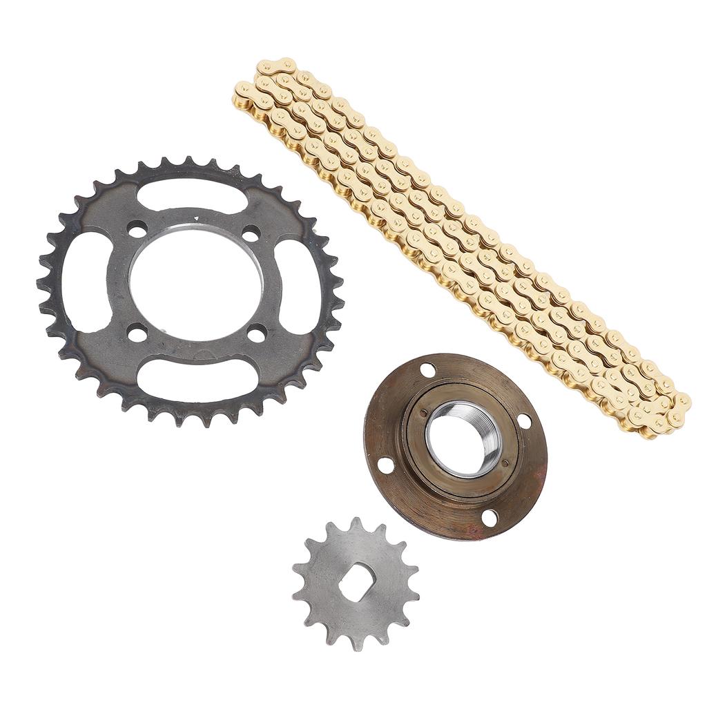 420 Kettenradsatz 96 Kettenglieder ID 12x17mm 14Z vorderes Kettenrad 36Z hinteres Kettenrad Leerlauf ohne Zähne