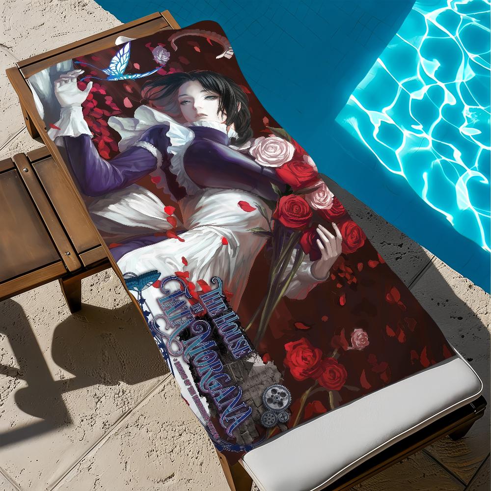 

Game The H-house In Fata Morgana Towel Beach Bath Quick-Drying Lightweight Portable Sauna Camping Swim Pool Travel W30*H60(CM)