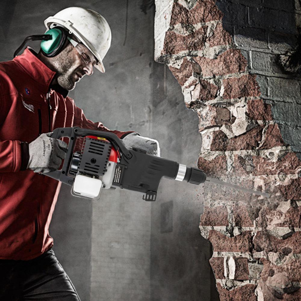 33CC 1000W Power Impact Hammer Pick 3 in 1 multifunctional 2-stroke Motor Gasoline Disassembly Hammer Hand Pull Start System