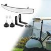 Black Golf Cart Rear View Mirror Easy Installation 60x428mm Accessory Golf Cart Panoramic Rear View Mirror for Club Car