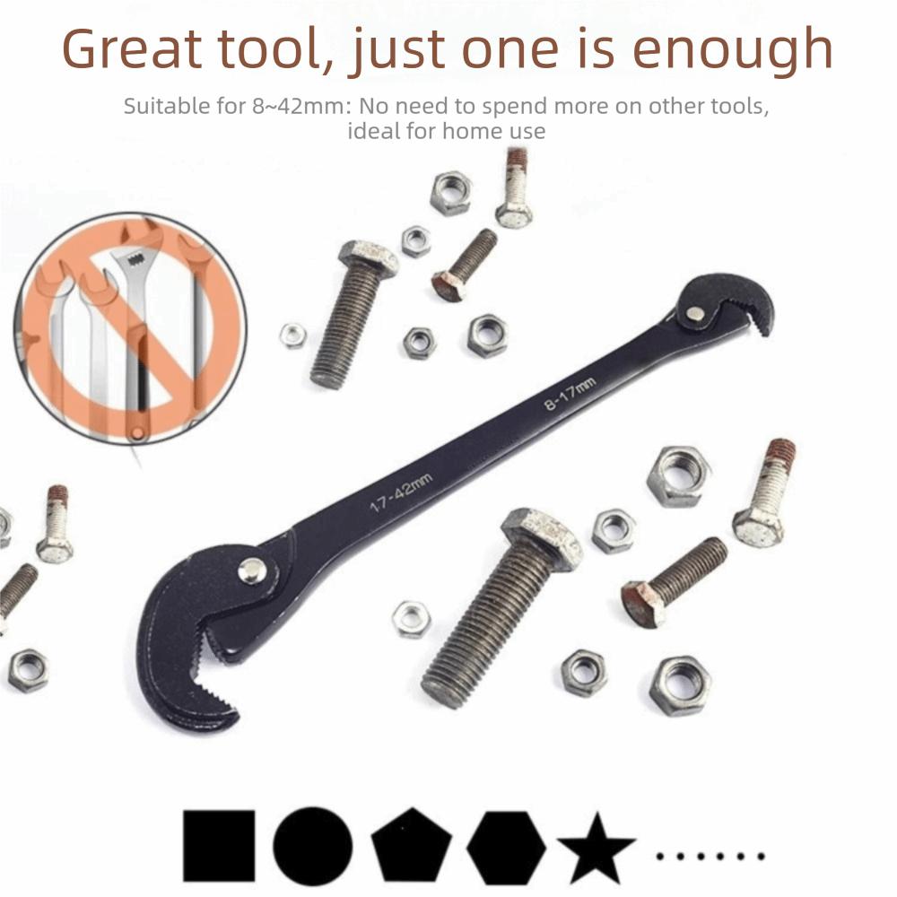 Industrial Grade Multifunctional Tool Continuous Teeth Basin Wrench Adjustable Wrench Repair