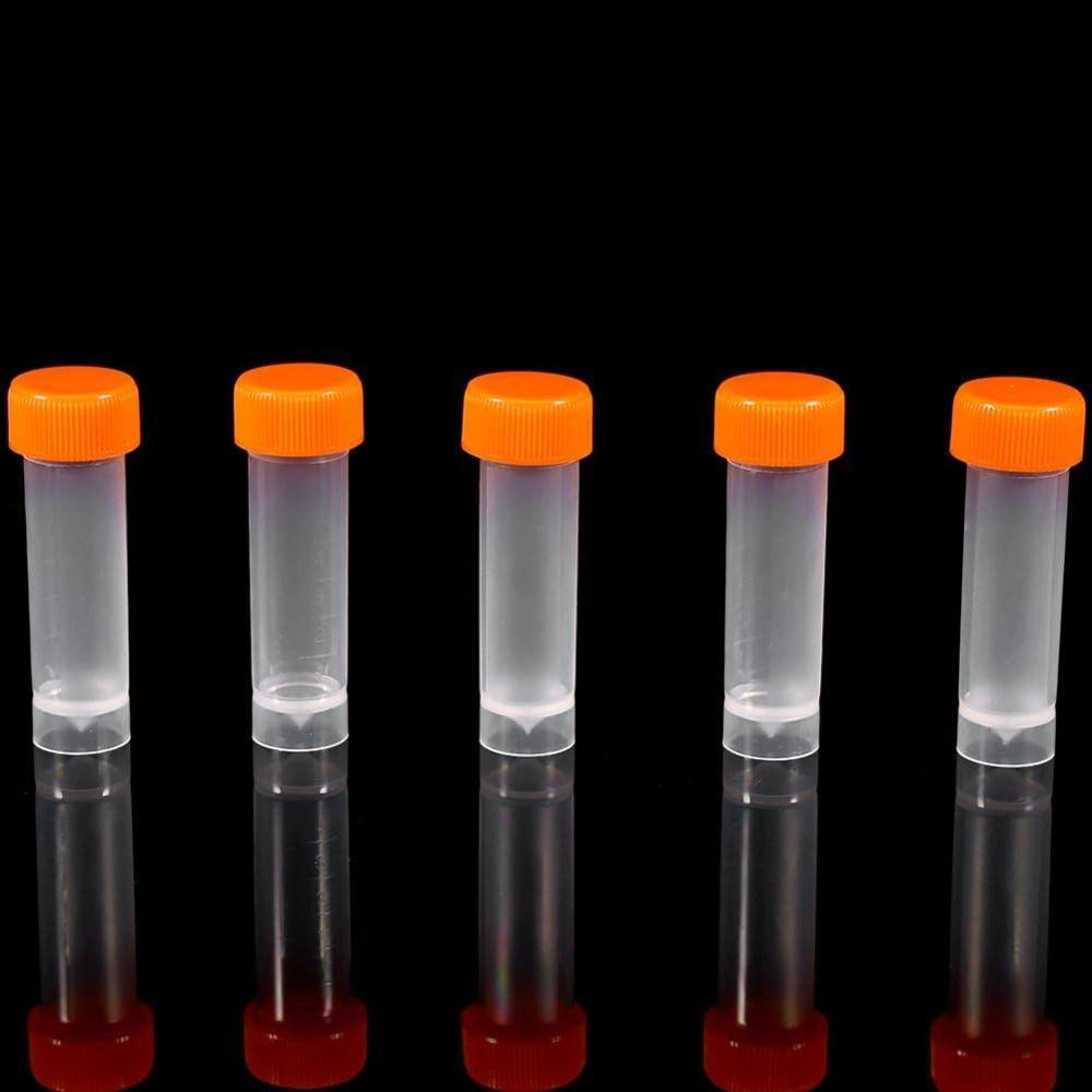 Standable with Lid Plastic Test Tubes 5ML  Widely Application   for Laboratory 5ML Diameter