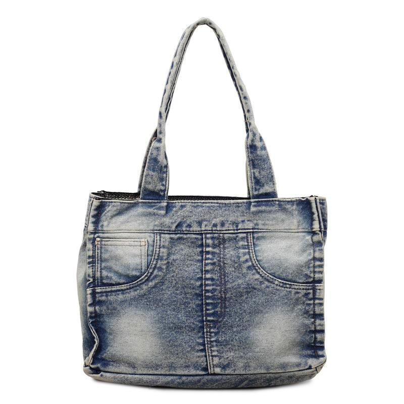 Fashi commuting Women big totes Denim female Handbag Large capacity Shoulder Bags Jeans Designer Female Travel Shopping bags