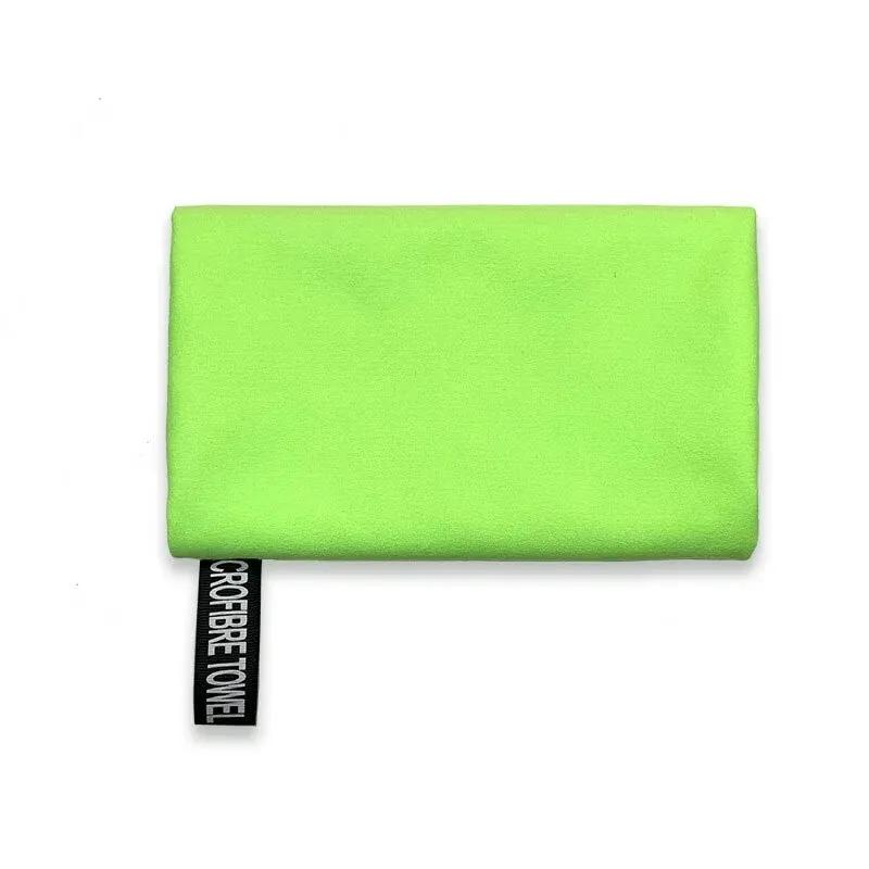 

Ultra Absorbent Microfiber Towel for Sports & Outdoor Activities - Quick-Drying, Compact 40x80cm зелёный