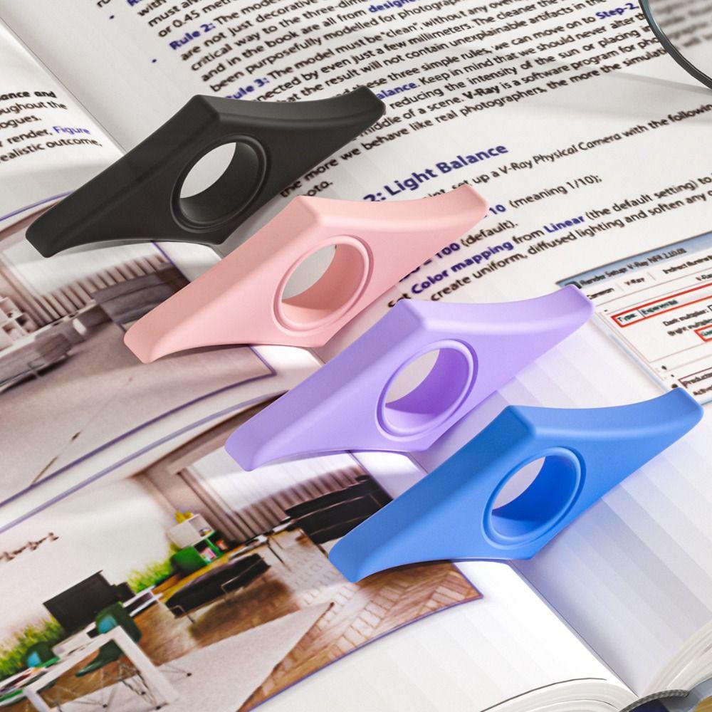 Ergonomics Book Page Holder Versatile Reading Aid Bookmark Thumb Press Book Support  Travel