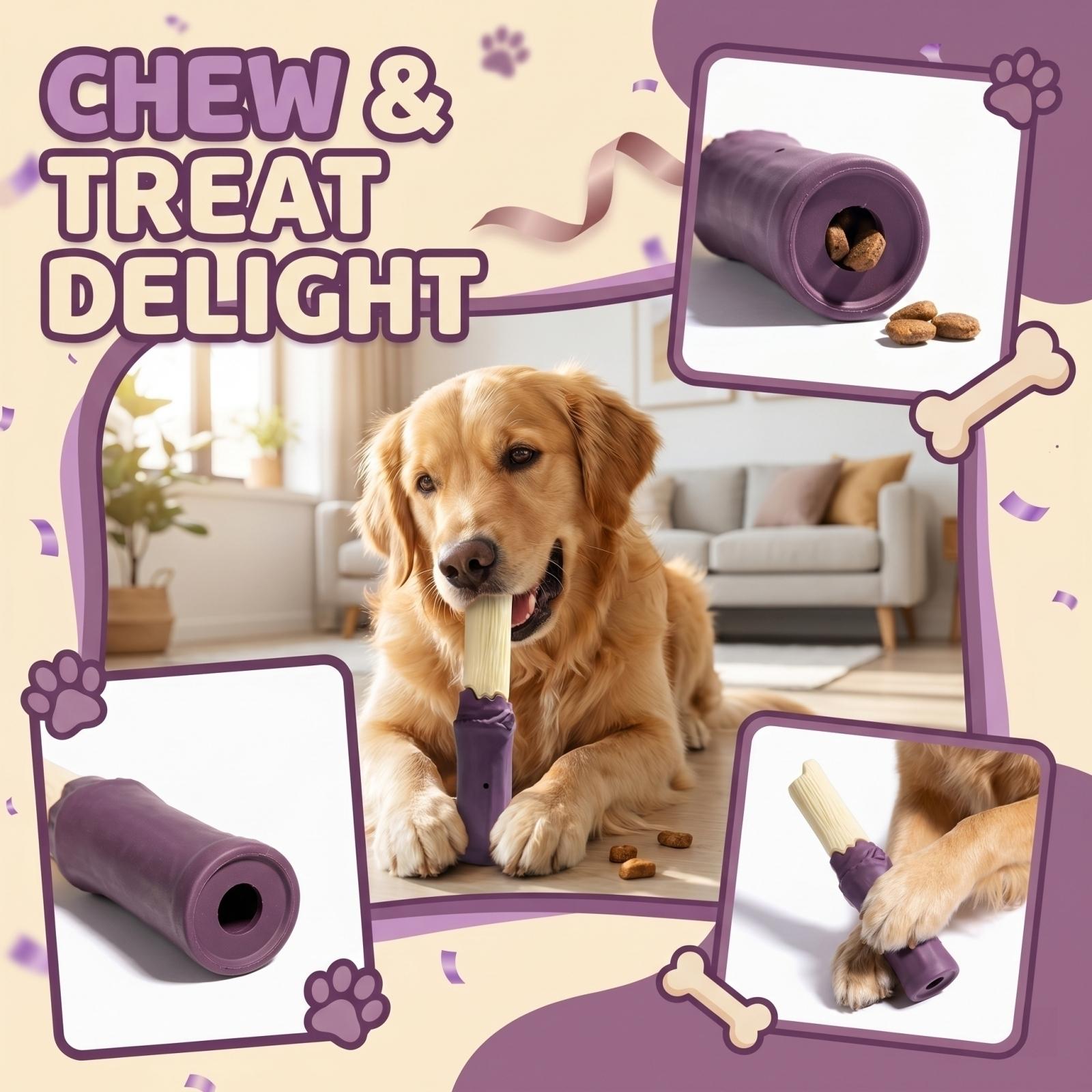 

Sugarcane Shaped Dispenser, Interactive Training Dog Chew Stick, Cleaning Pet Toy one size