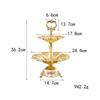Dessert Plates Serving Dishes Server Buffet Tray for Kitchen Wedding 2 Layer