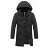 Men's Mid-Length Winter Down Cotton Jacket - Thick, Warm, Casual Coat