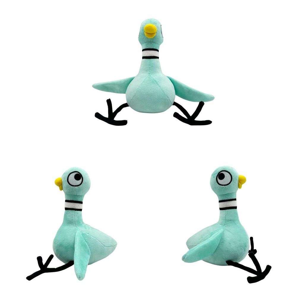 Large Eyed Blue Dove Plush Toy Stuffed Animal With Cotton Kids 25cm Gift