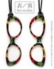 Loupe Pendant Red Pattern Glasses-shaped +3.0 (1.75x) TPR-07-01