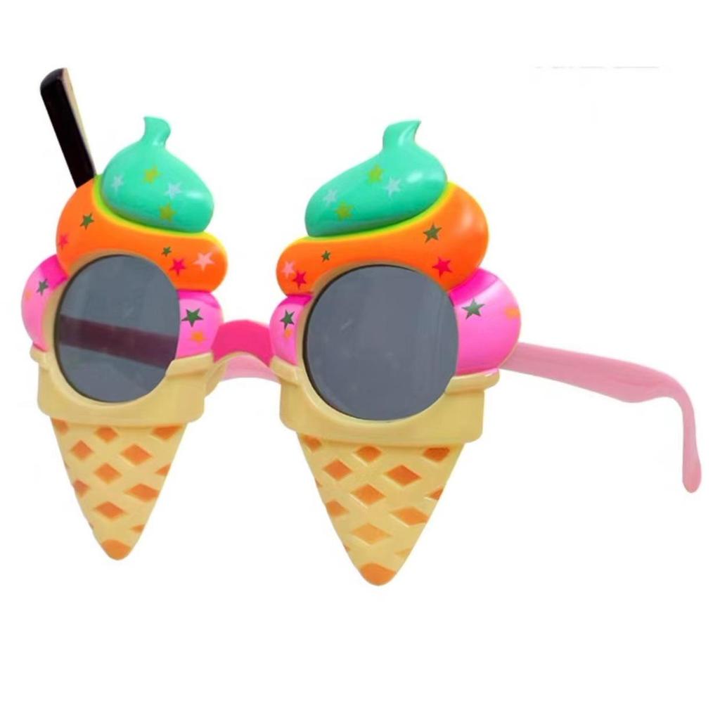 Hawaiian Beach Party Glasses: Coconut Tree, Flamingo, Parrot, Ice Cream, Flower & Wine Glass Fun