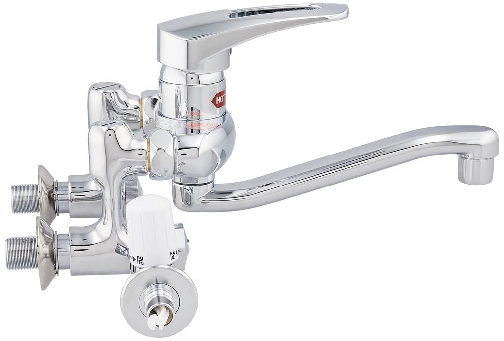 Kakudai Single Lever Mixing Faucet Water Diversion (with Cock) 192-313
