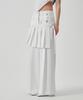 Teulimingbeodeu Flowing Pleated Layered Pants [ White ]