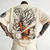 Anime Dragon Ball Z Graphic‑Print Men's T‑Shirt, Breathable Stretch Comfortable Fashion Short‑Sleeve Top For Anime Fans