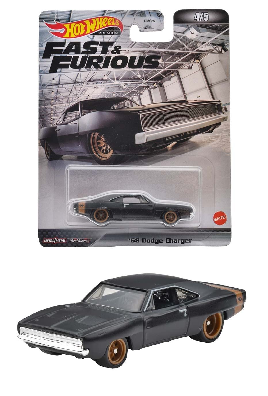 

Hot Wheels Ретро Развлечения Форсаж Dodge Charger 3 и HCP17 Черный и 68 [Возраст вверх]