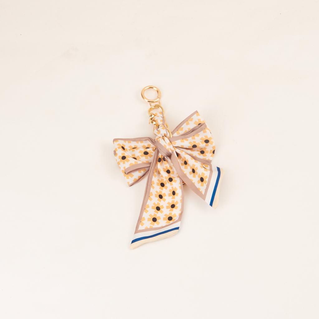 Women's Ribbon Bow Fashion Weaving Silk Scarf Keychain Pendant Keyring Charm Bag Car Keychain Keychain Accessories