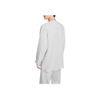 Skechers Logo Print Knitted Soft Comfortable Breathable Long Sleeve T-Shirt Men Tops Light-White Gray L324M106-0248