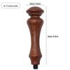 Vintage European Rosewood Sealing Wax Stamp Handle with Universal Wooden Grip