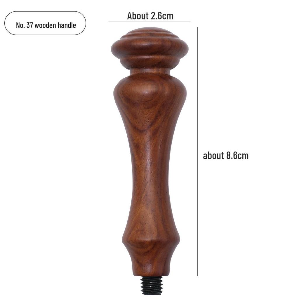Vintage European Rosewood Sealing Wax Stamp Handle with Universal Wooden Grip