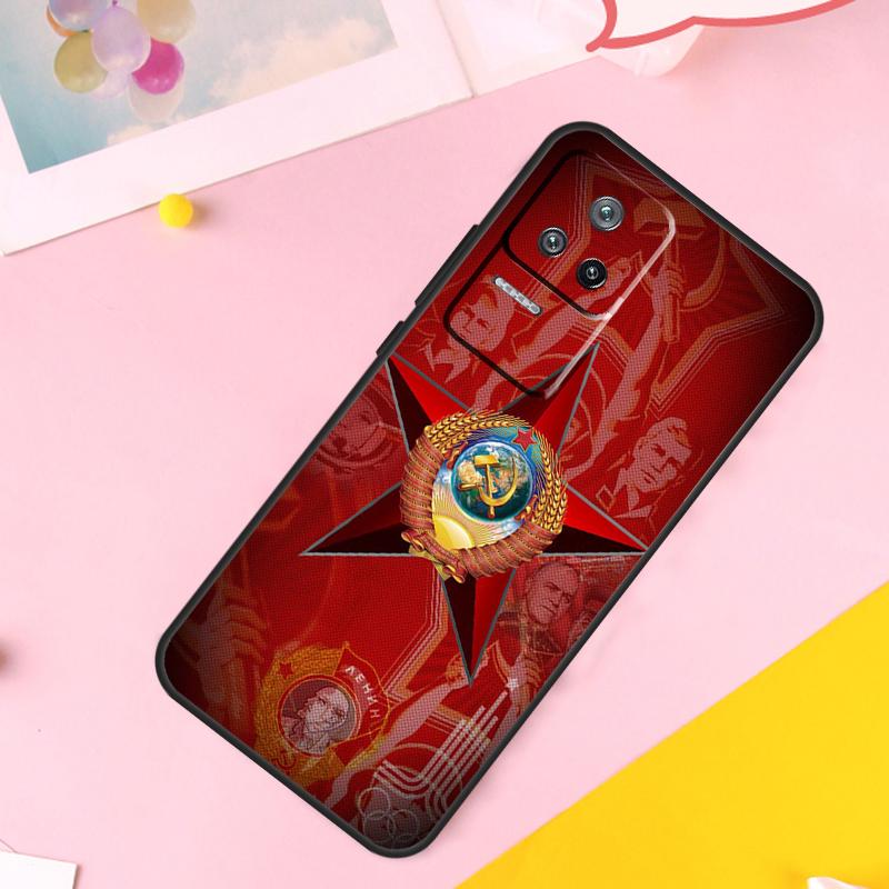 Coat Of Arms Russian CCCP Flag Case For Xiaomi 11T 12T Pro 11 12 13 Lite 12X POCO F5 X3 X5 Pro M4 M5s F3 F4 X4 GT Cover
