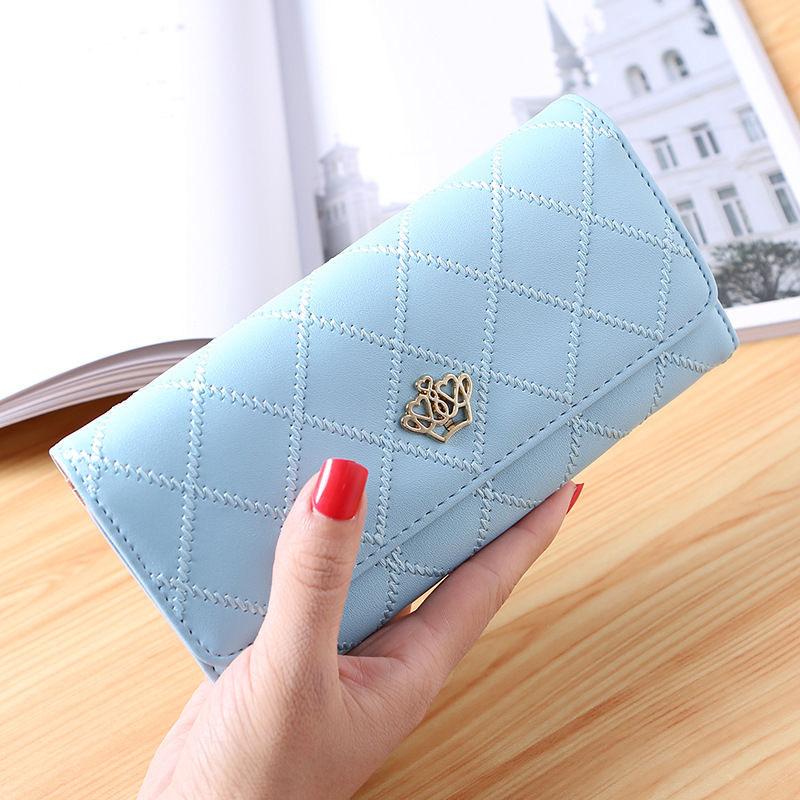 2025 Women's Wallet Long Handbag Multi Card Pocket Leather Wallet