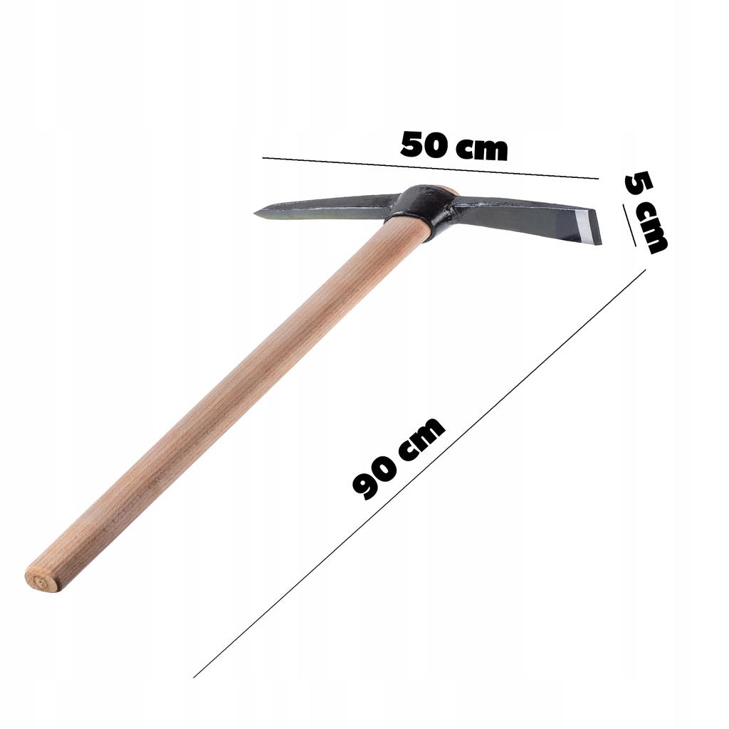 KADAX Gartenhacke mit Holzstiel geschmiedet