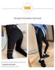 Women's High Waist Black Fleece-Lined Yoga Pants - Sharkskin Base Layer, Autumn/Winter, Tummy Control, Stretchy, Tight Fit