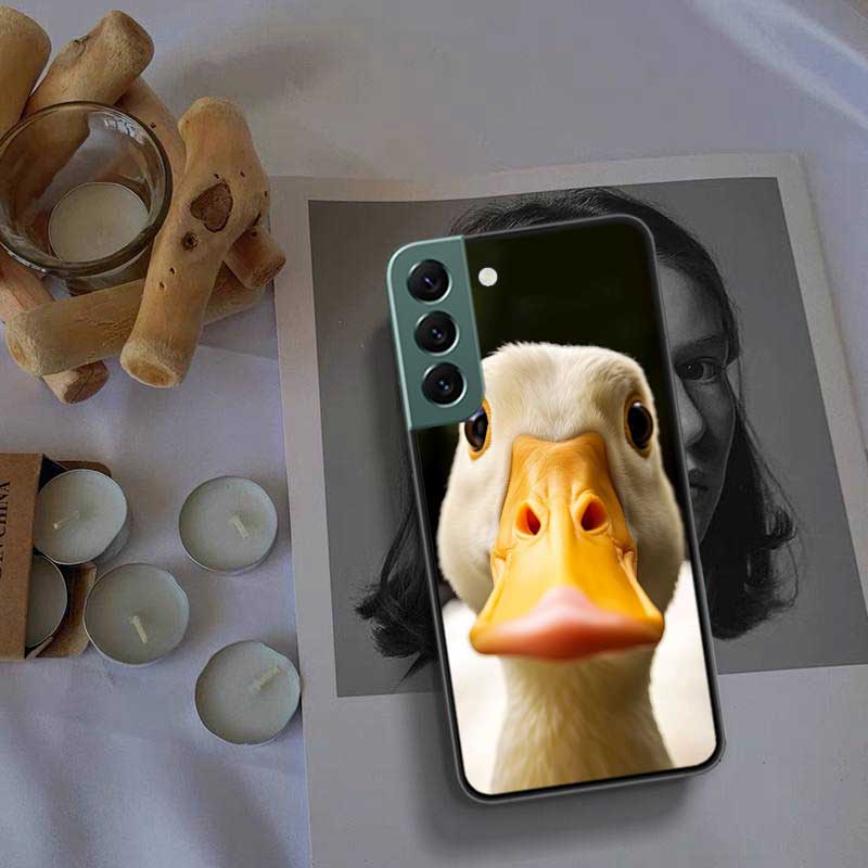 Yellow Duck Phone Case For Samsung Galaxy S22 S25 Ultra S21 S10 Plus S26 Edge S20 S23 S24 FE Cover Silicone Soft TPU Clear S