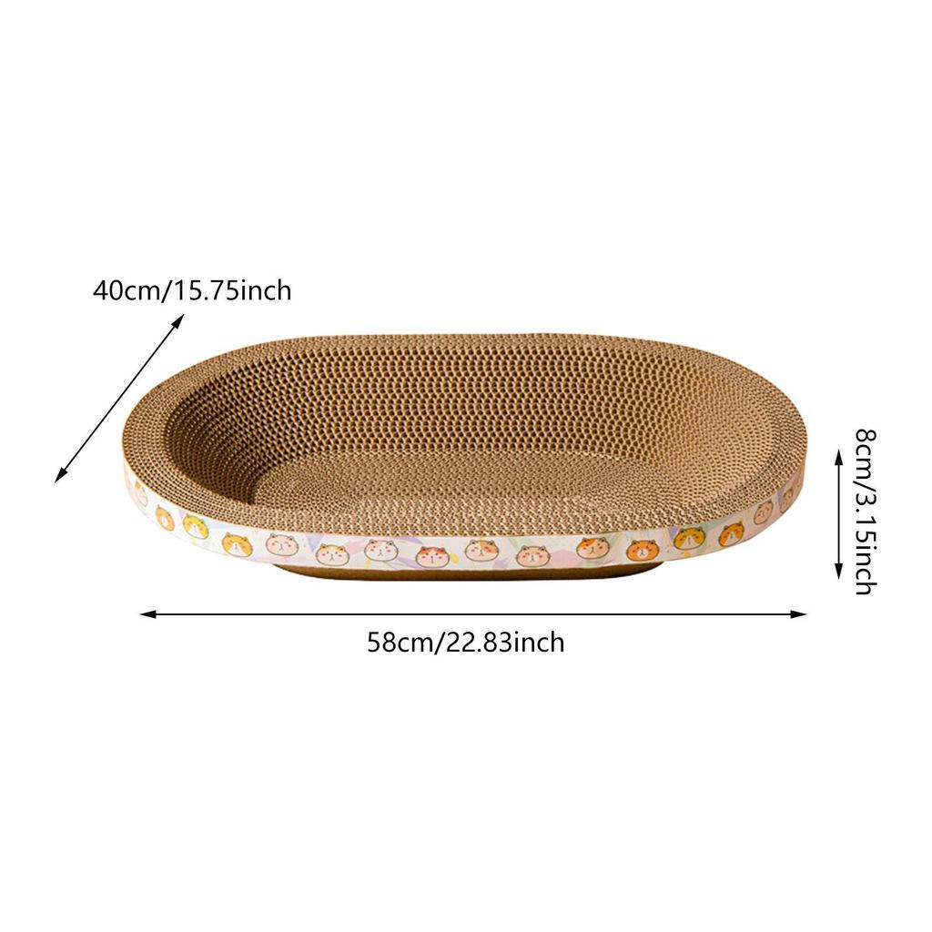 Cardboard Cat Lounge, Scratching Bed for Cats, Resting Pad Pet Supplies