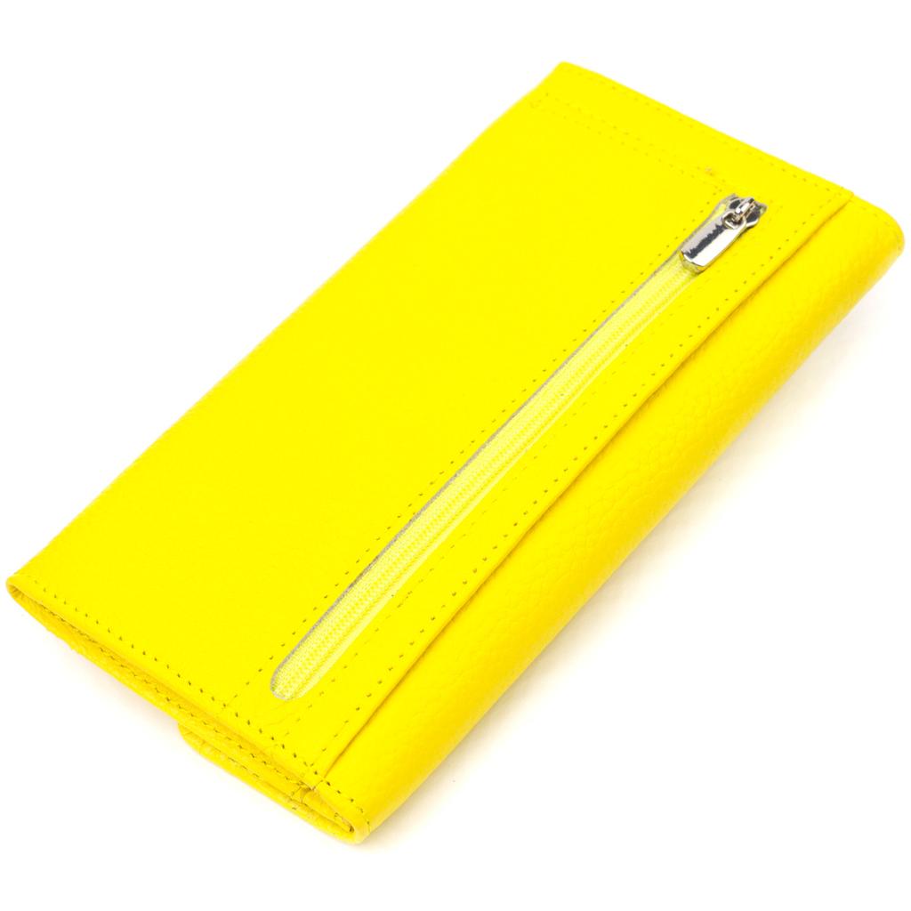 Bright Women's Wallet Made of Genuine Leather Flotar CANPELLINI 21697 Yellow