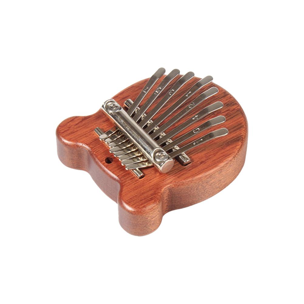 8 Key Mini Kalimba Wooden/Metal Finger Thumb Piano Small Musical Instrument